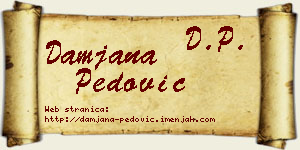 Damjana Pedović vizit kartica
